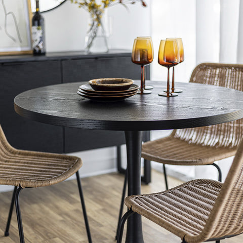 Surface Pedestal Black -Dining Table SIF