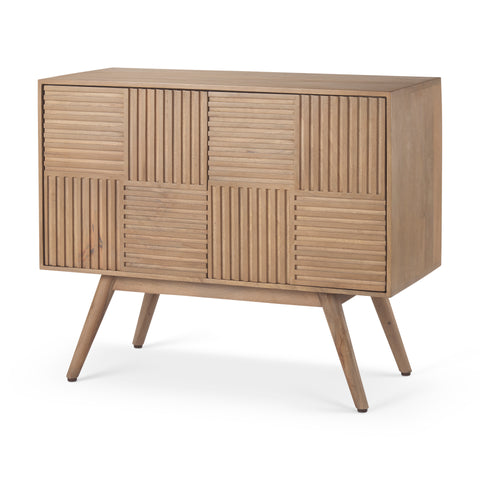 Sable Light Brown Mango Wood Accent Cabinet-1