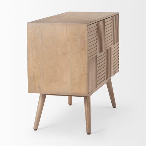 Sable Light Brown Mango Wood Accent Cabinet-5