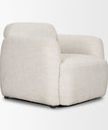 Saga Cream Fabric Accent Chair -5