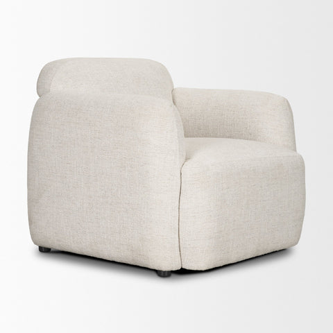 Saga Cream Fabric Accent Chair -5