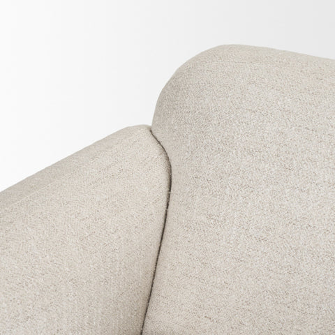 Saga Cream Fabric Accent Chair -6