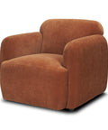 Saga Rust Chenille Accent Chair -1