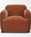 Saga Rust Chenille Accent Chair -2