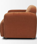 Saga Rust Chenille Accent Chair -3