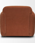 Saga Rust Chenille Accent Chair -4
