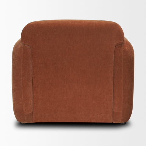 Saga Rust Chenille Accent Chair -4