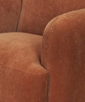 Saga Rust Chenille Accent Chair -7