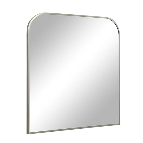 Salma Polished Nickel Modern Wall Mirror-2