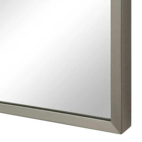 Salma Polished Nickel Modern Wall Mirror-3