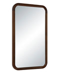 Walnut Wood Modern Wall Mirror -2