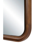 Walnut Wood Modern Wall Mirror -3