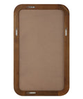 Walnut Wood Modern Wall Mirror -4