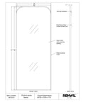 Samia Brushed Nickel Full Length Mirror-3