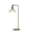 Samos Antique Brushed Brass and Marble Table Lamp-1
