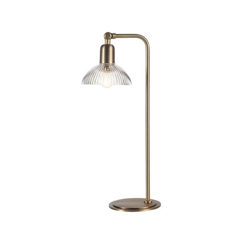 Samos Antique Brushed Brass and Marble Table Lamp-1