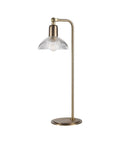Samos Antique Brushed Brass and Marble Table Lamp-2