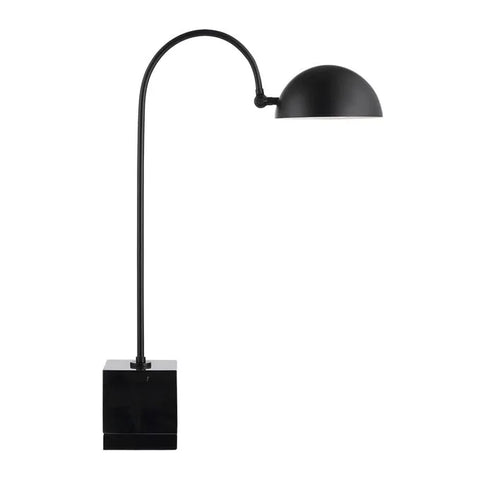 Sansia Matte Black Marble Table Lamp -1