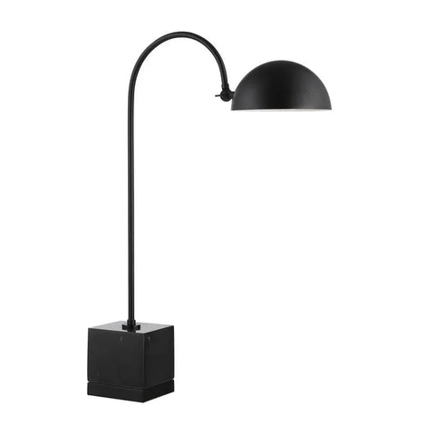 Sansia Matte Black Marble Table Lamp -3