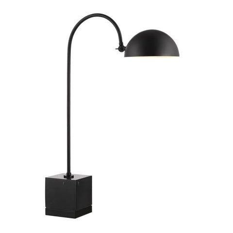 Sansia Matte Black Marble Table Lamp -4