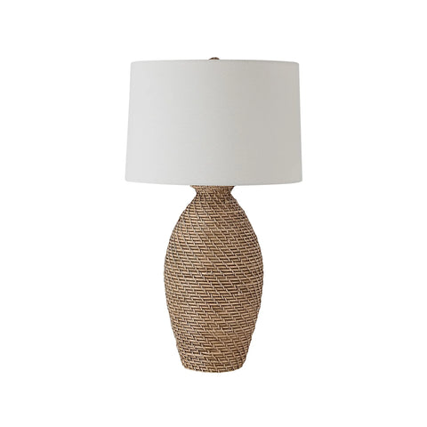 Santal Faux Rattan Table Lamp -1