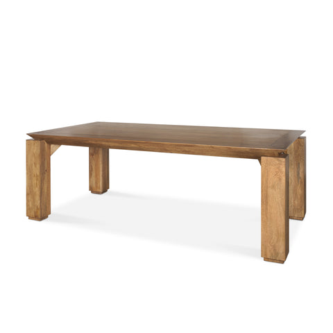 Sapphira 84" Medium Brown Mango Wood Dining Table -1