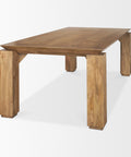 Sapphira 84" Medium Brown Mango Wood Dining Table -4