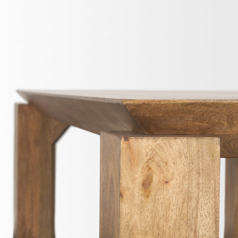 Sapphira 84" Medium Brown Mango Wood Dining Table -6