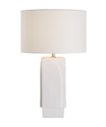 Scavo Textured Off-White Ceramic Table Lamp -3
