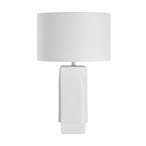 Scavo Textured Off-White Ceramic Table Lamp -5