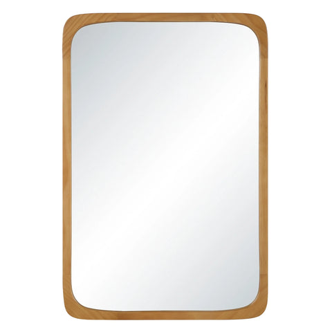 Scisto Natural Wood Modern Wall Mirror-1