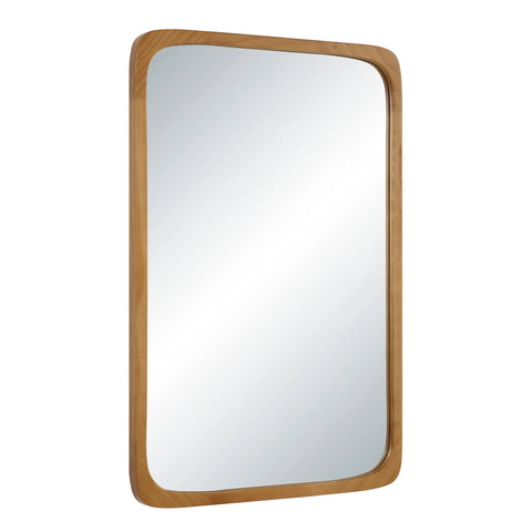 Scisto Natural Wood Modern Wall Mirror-2