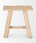 Sekou Light Brown Wood Stool-2