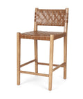 Shane Cognac Modern Leather Counter Stool-1