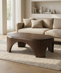 Shima Dark Brown Mango Wood Coffee Table Mercana