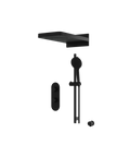 ShowerBox04 Electro Black 3-Way Shared Thermostatic Shower Kit with Dual-Function Aquasheet Rainhead - Aquabrass-1