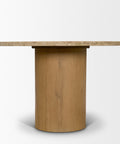 Siena 42" Travertine Pedestal Dining Table -3