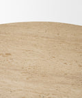 Siena 42" Travertine Pedestal Dining Table -4