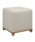 Sines Natural Linen Blend Ottoman -2