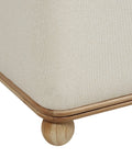 Sines Natural Linen Blend Ottoman -3