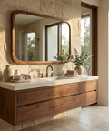 Sisley Walnut Wood Wall Mirror - Renwil
