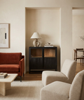 Sloan Black Wood Accent Cabinet 