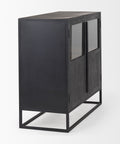 Sloan Black Wood Accent Cabinet -4