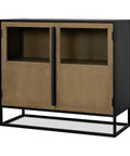 Sloan Light Brown Wood Accent Cabinet -1
