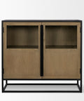 Sloan Light Brown Wood Accent Cabinet -2