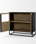 Sloan Light Brown Wood Accent Cabinet -5