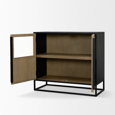 Sloan Light Brown Wood Accent Cabinet -5