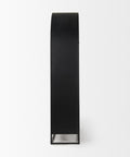Sloan Oversized Black Wood Arched Curio Cabinet -2