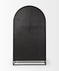 Sloan Oversized Black Wood Arched Curio Cabinet -3