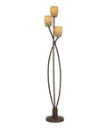 Soan Copper Bronze & Amber Glass Floor Lamp-2
